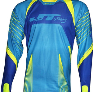 Protek Subframe Jersey Cyan-Blue-Yellow Riding Jersey Trusport S 